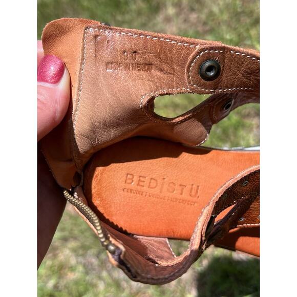 Bed Stu Soni Distressed Leather Zip Up Soni Platform Gladiator Sandal Size 9. - Picture 13 of 17
